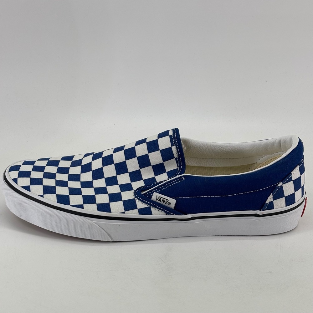 Vans Classic Slip-On Mens 10.5 Womens 12 True Blue Checkerboard VN000DAH7WM